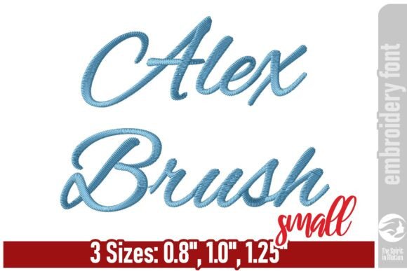 Alex Brush Script Embroidery Font - S: Crafting Elegance