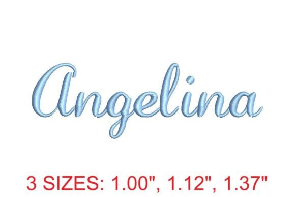 Angelina Embroidery Font: The Elegant Script for Timeless Projects