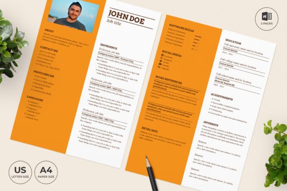 Bakery Resume Template CV: A Sweet Start to Your Career