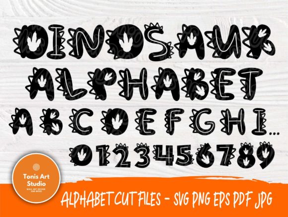 Dinosaur Font | Dinosaur Alphabet: A Creative Design Asset