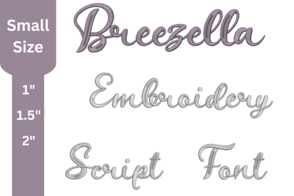 Discover the Breezella Script Embroidery Font