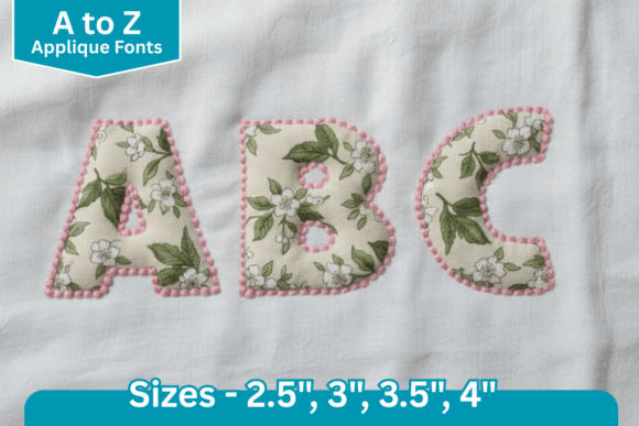 Dot Edge Applique Fonts: Adding Dimension to Your Designs