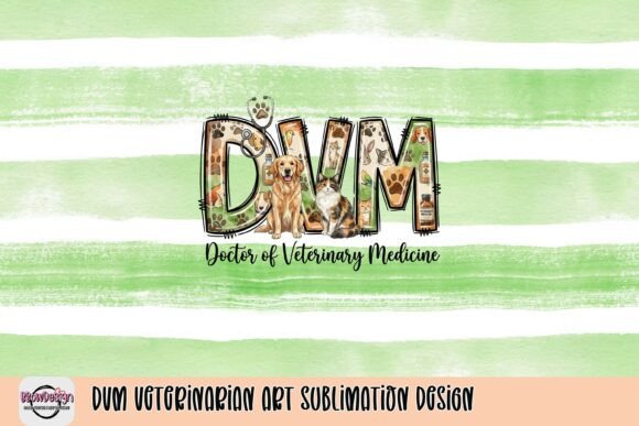 DVM Veterinarian Art: A Design Asset for Animal-Focused Brands