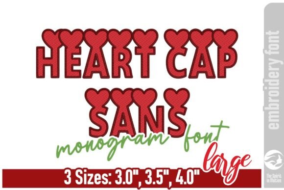 Heart Cap Sans Monogram Font: Bold, Playful Branding