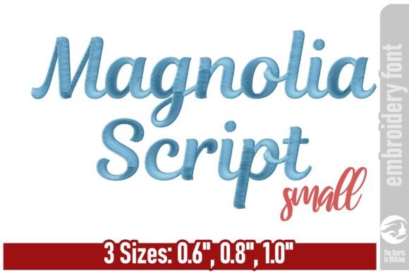Magnolia Script Embroidery Font - Small: A Modern Calligraphy Touch