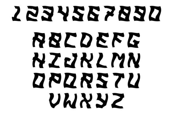Scary Font: Unleashing Bold, Black & White Uppercase Impact
