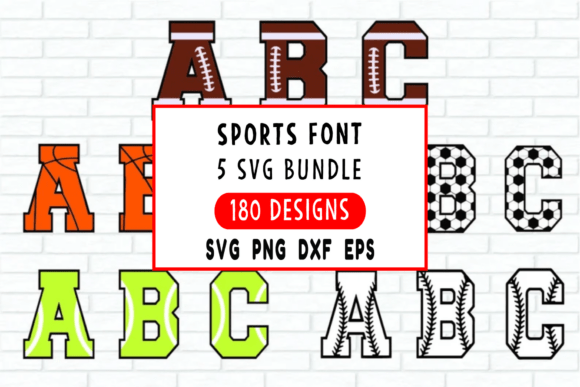 Sports Font SVG Bundle: Elevate Your Athletic Designs