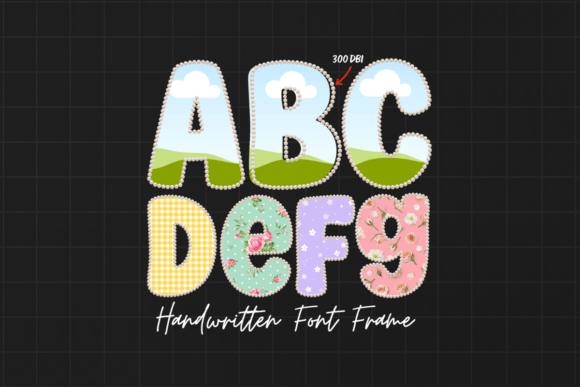 Styling Your Brand with Pearl Font Alphabet Canva Frame Template