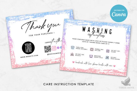 T-Shirt Care Cards: A Designer's Template for Lasting Quality