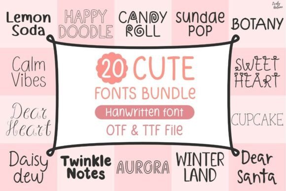 Unlock Creative Charm with the Cute Handwritten Font Bundle