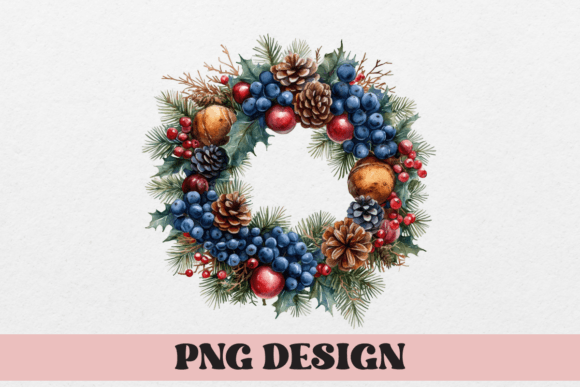 Watercolor Christmas Garland: Festive Designs for Cricut & Silhouette
